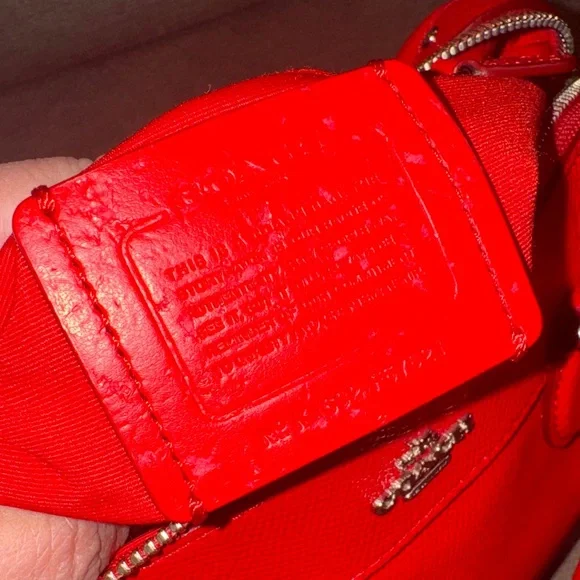 Coach Vibrant Red Satchel - Picture 8 of 8